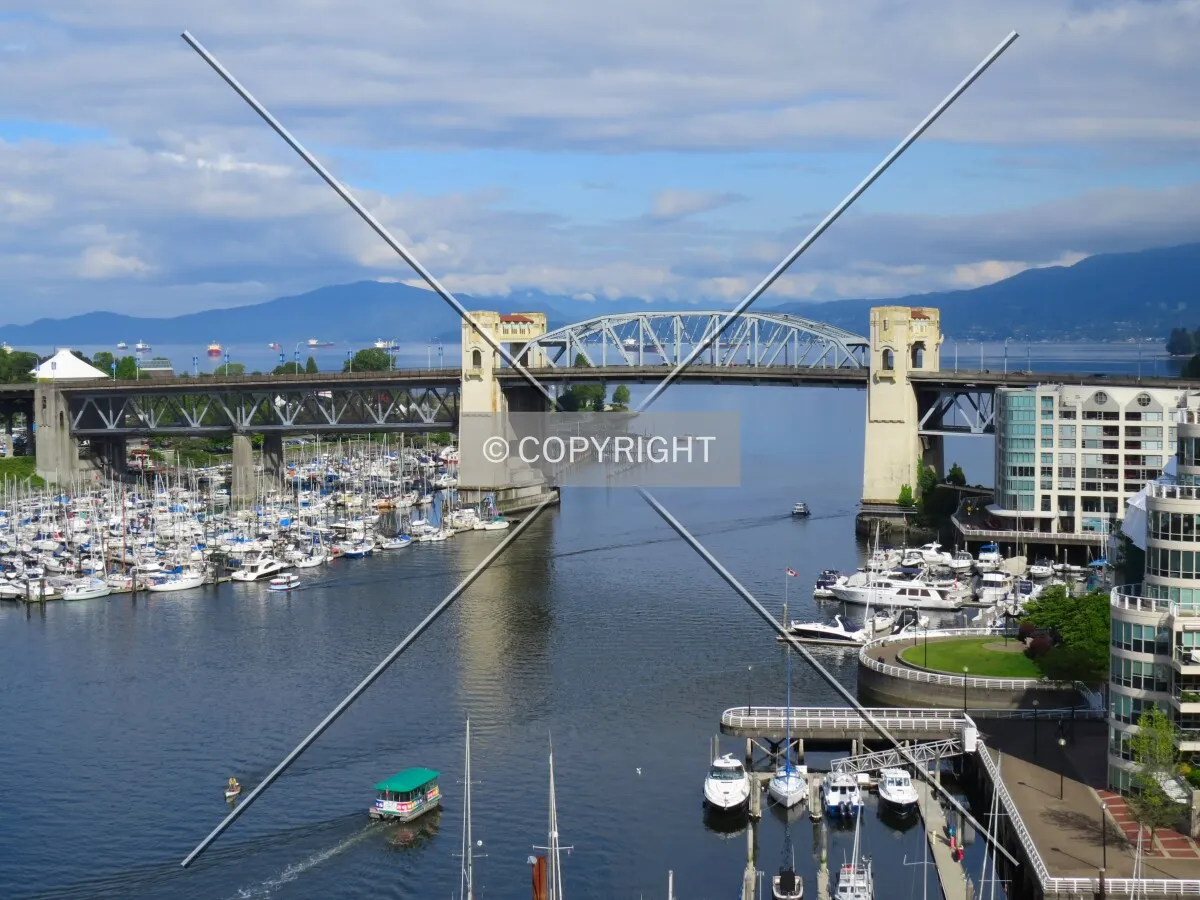 View to the west along False Creek from the Granville Street Bridge