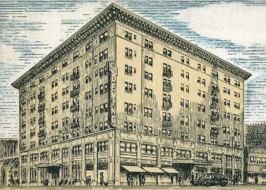 Vintage view from the northwest