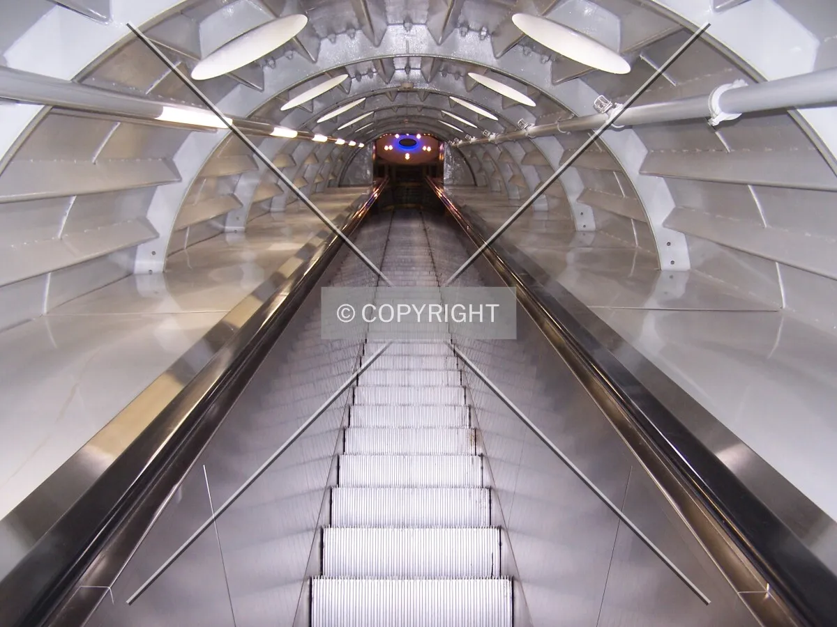 The escalator after renovation