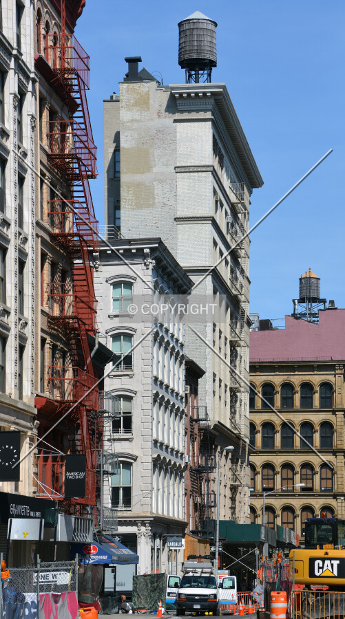 View from the southeast at Lafayette and Grand Streets