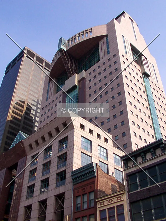 Looking up from the northwest