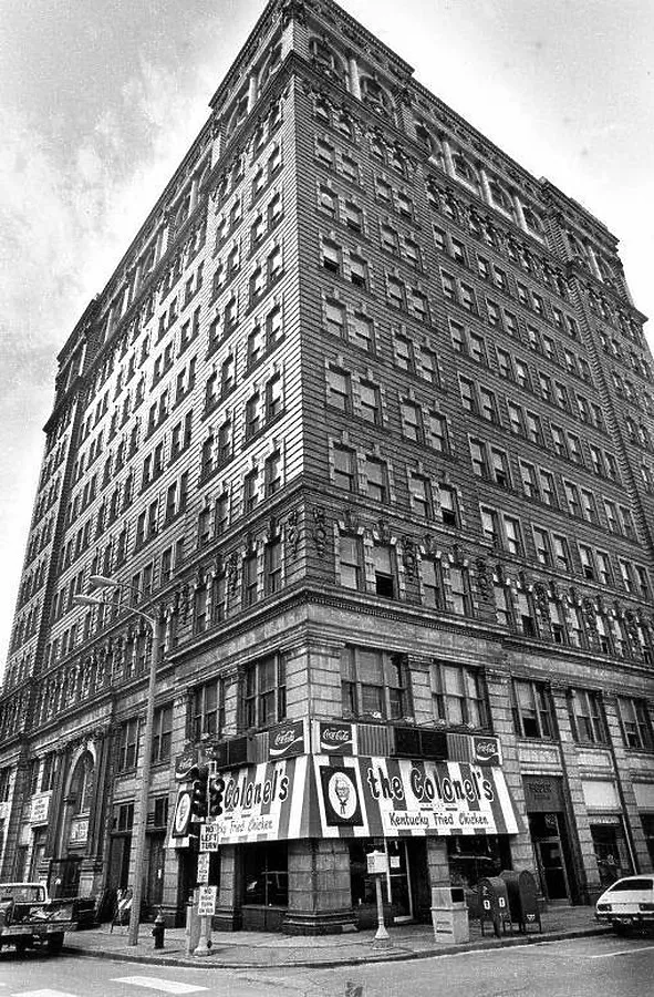 View from the street just prior to demolition in 1984