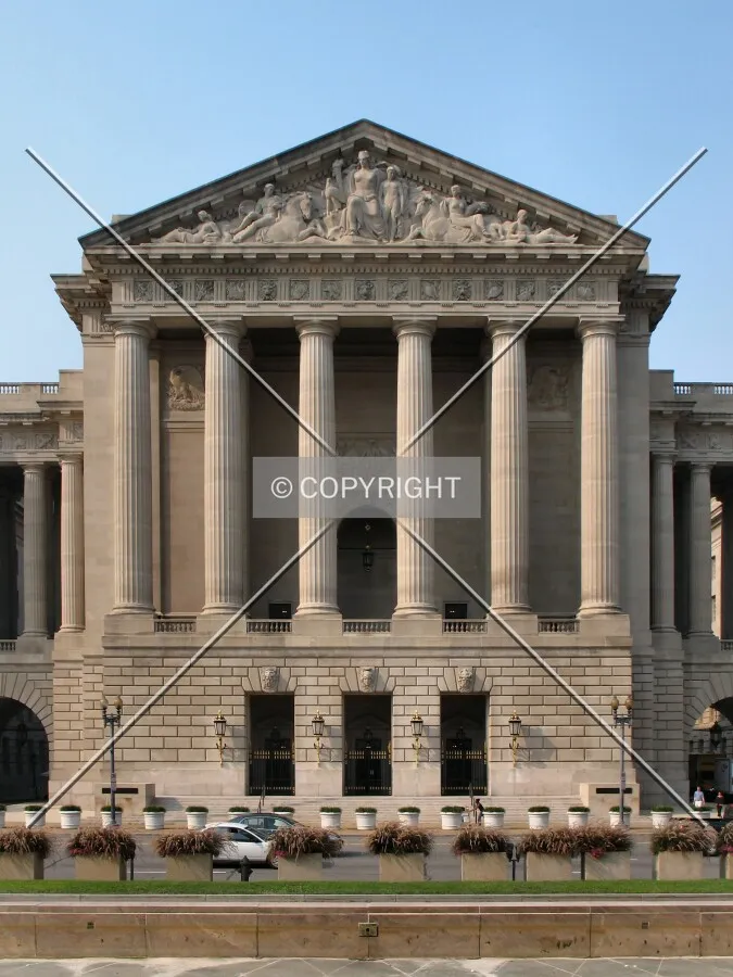 Full south elevation from across Constitution Avenue NW