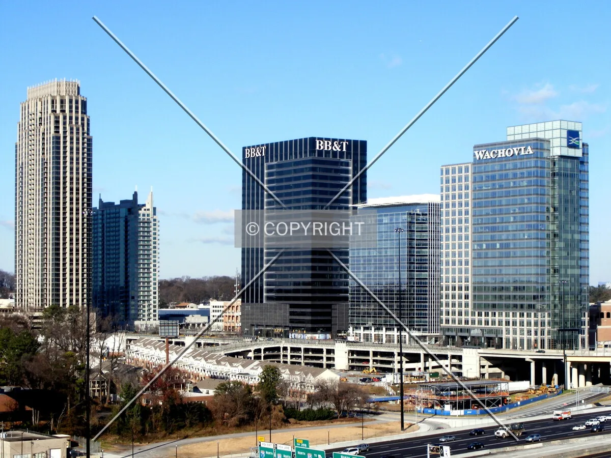 Looking northwest toward Atlantic Station
