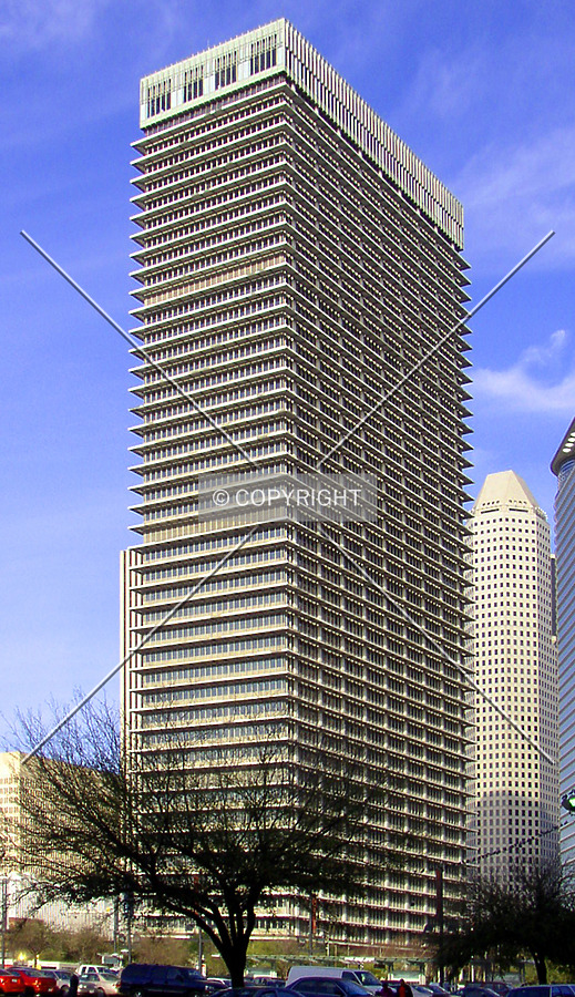 Looing southwest from Fannin Street