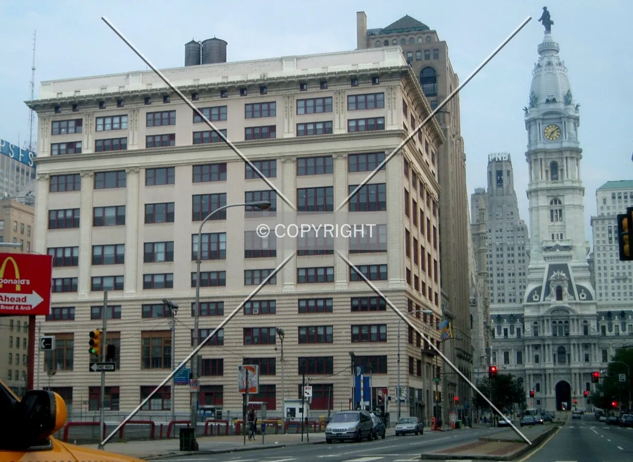 From the north on Broad Street, with City Hall in the distance
