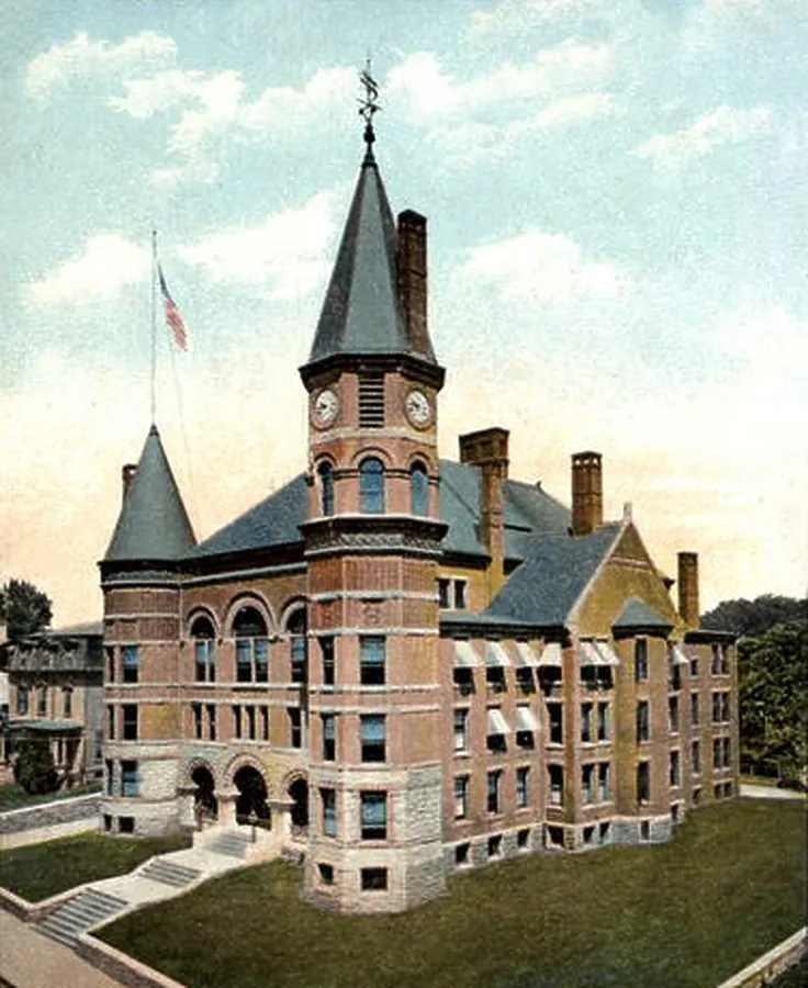 Vintage view from the southeast