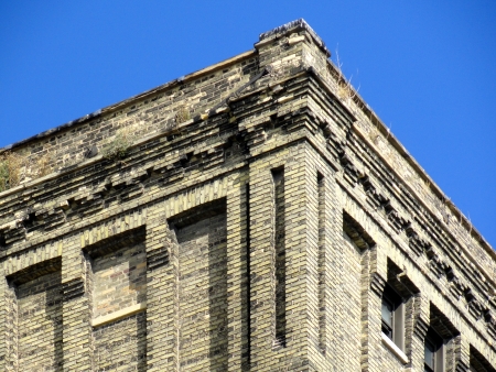 Cornice detail on the southeast corner