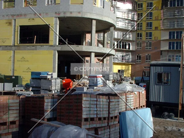 Base of the southwest corner