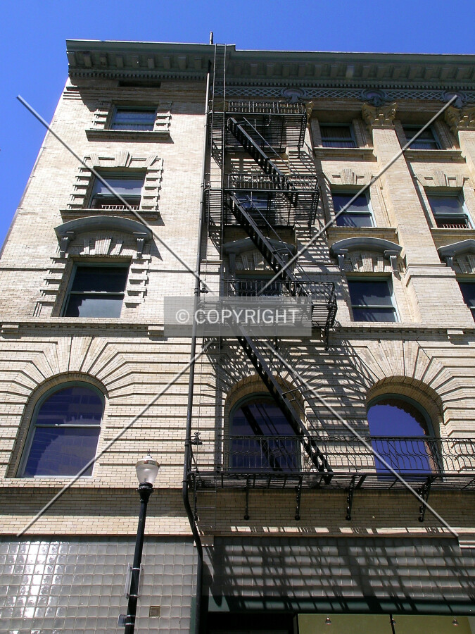 Partial view of the eastern facade