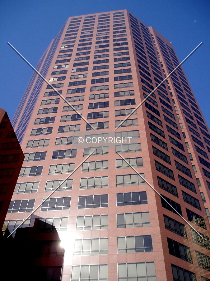 Looking up from the southwest on West 7th Street