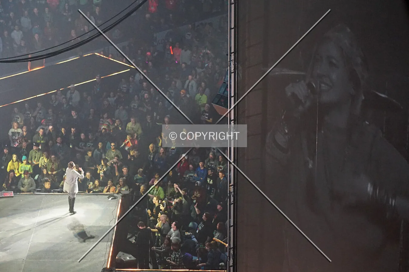 Lauren Daigle performs during the 2016 Winter Jam concert; January 23, 2016