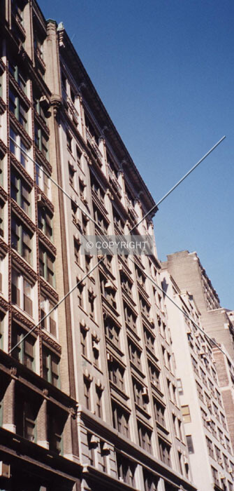 Oblique view of north facade