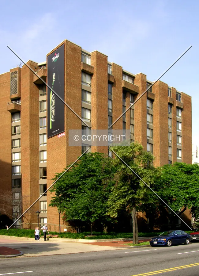 From across Massachusetts Avenue to the north