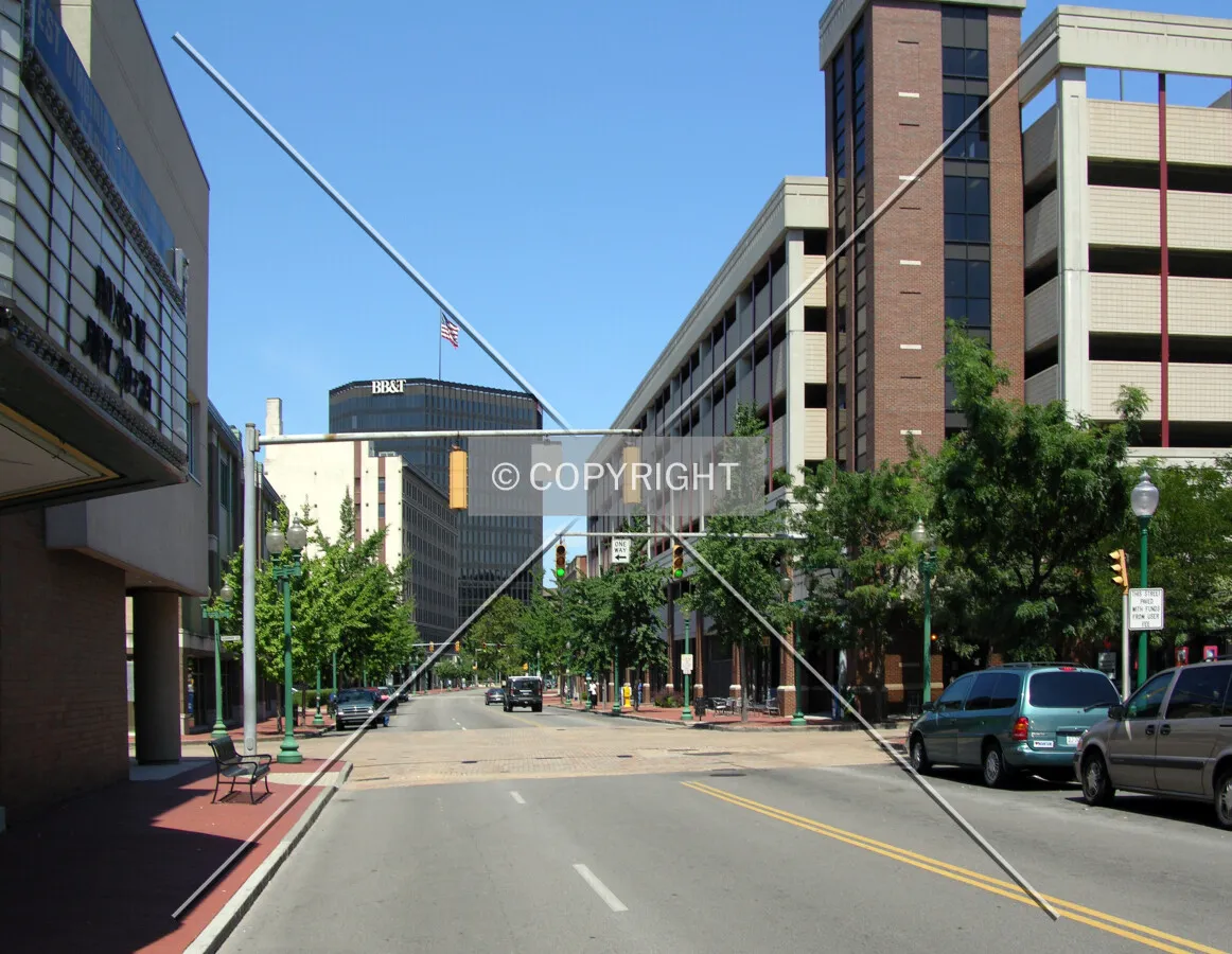 Looking east from Quarrier Street