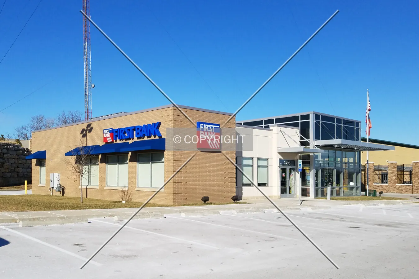 View from the south; January 7, 2017