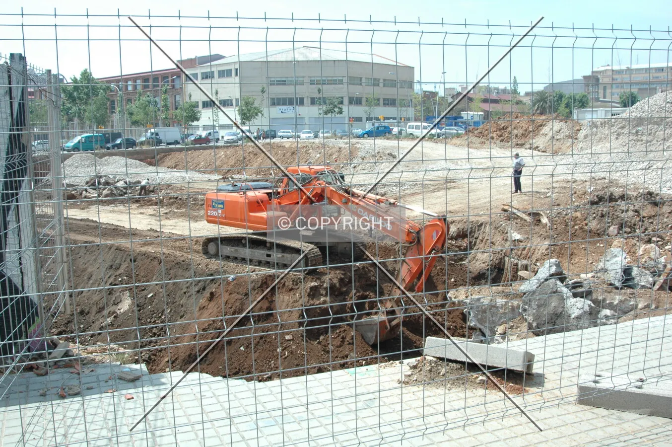 Excavation for the underground levels