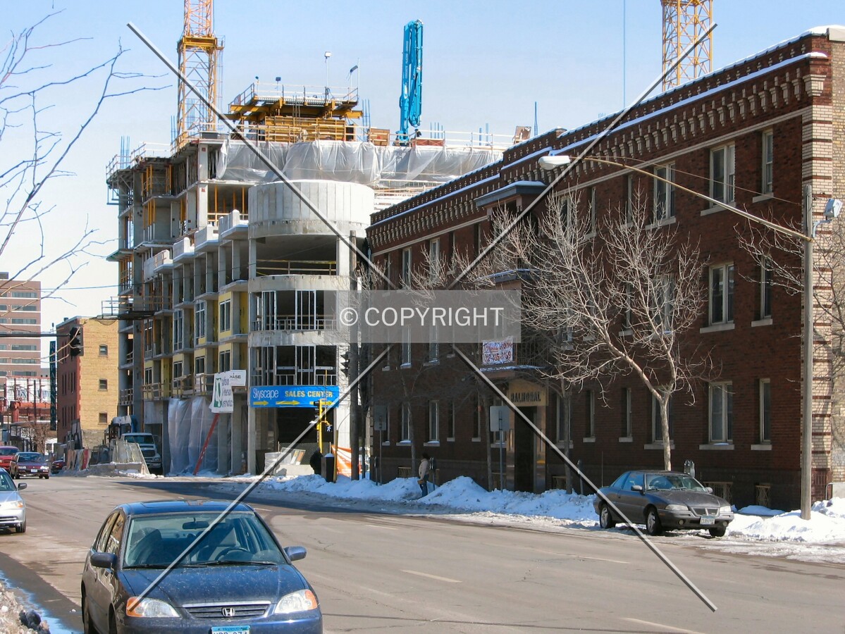 View to the north along Portland Avenue