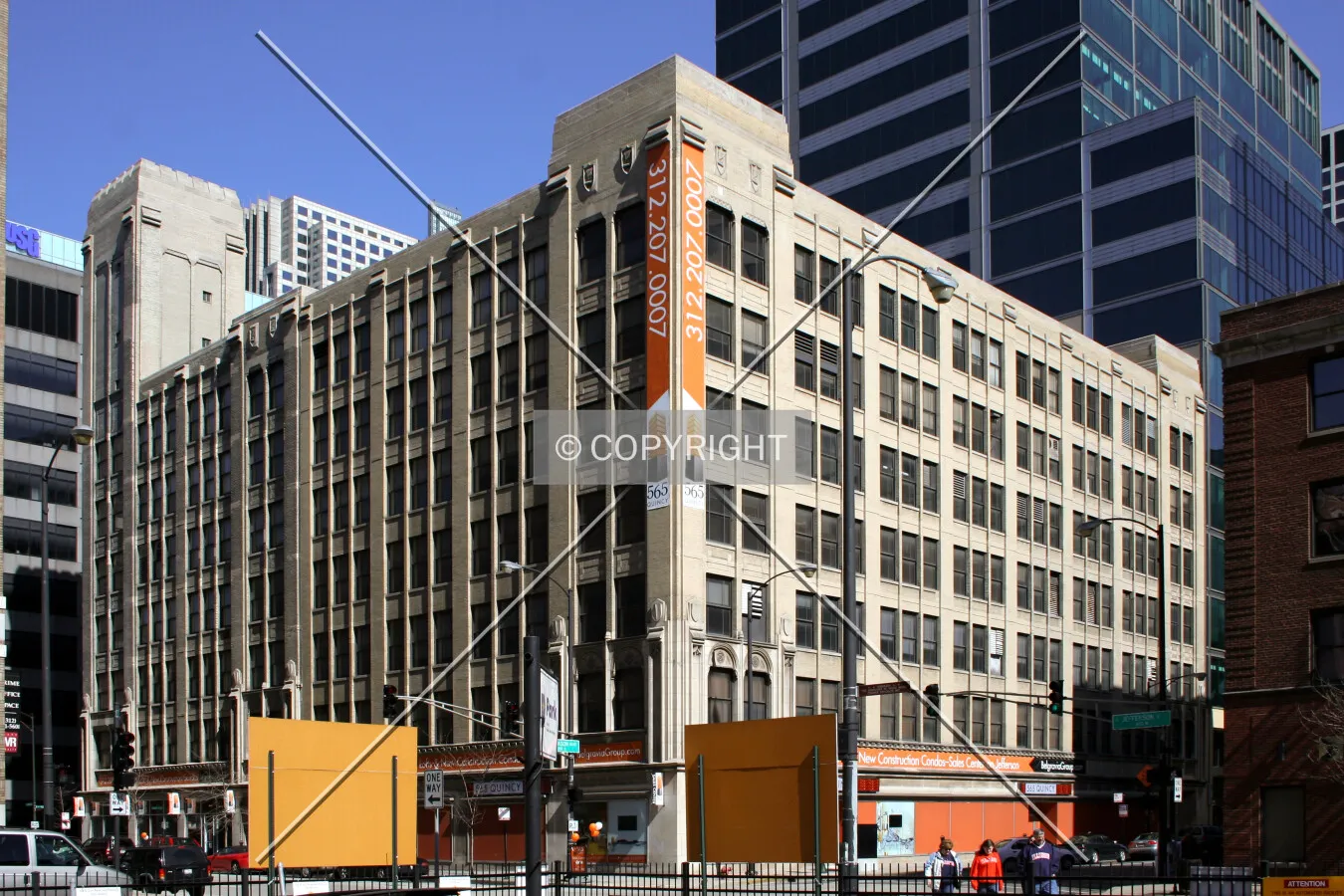 Before construction of the upper floors