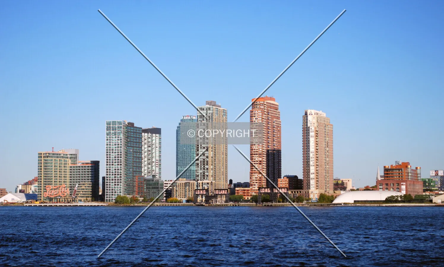 Queens skyline viewed from Manhattan