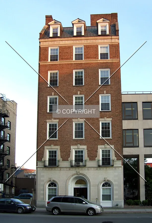View from the north across Seneca Street