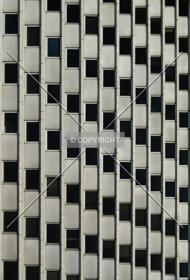 Façade detail as seen from the northwest