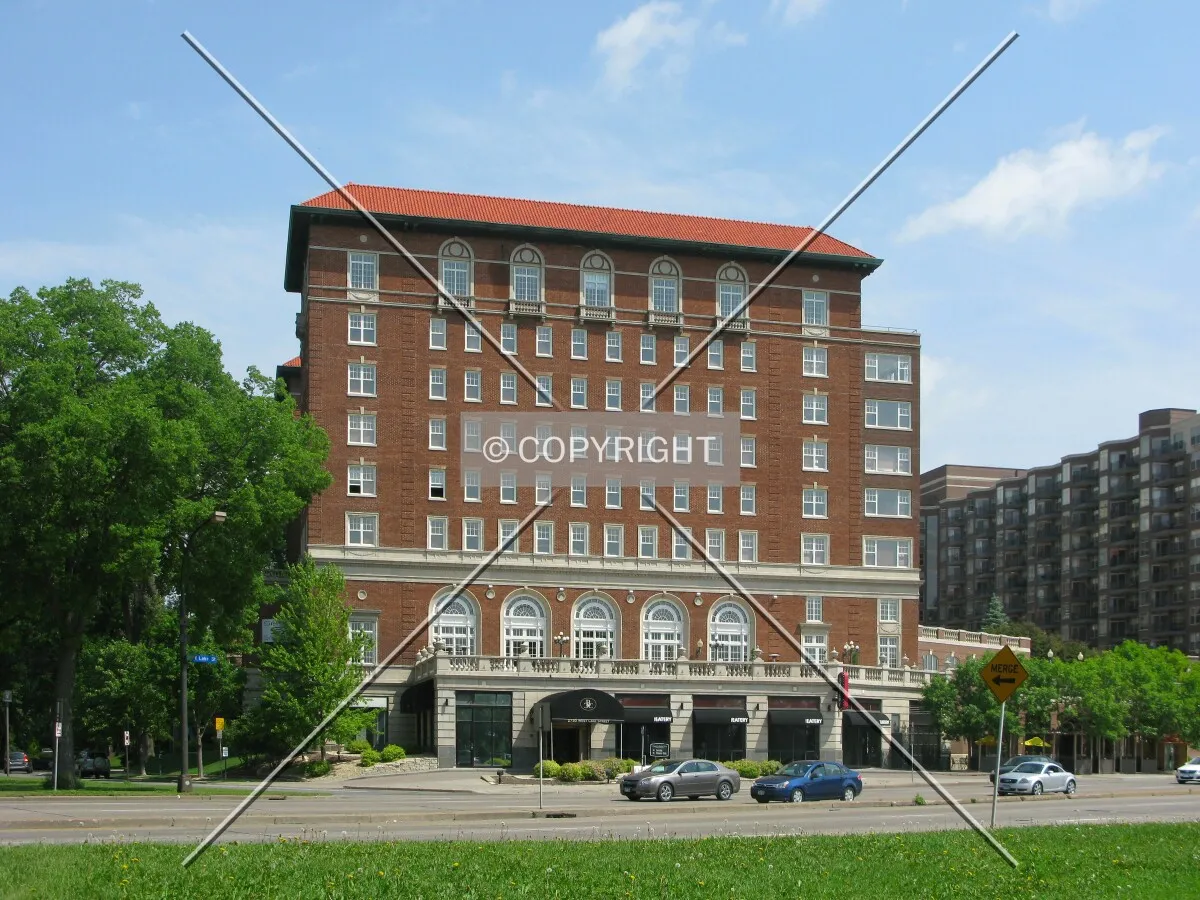 View to the north across Lake Street