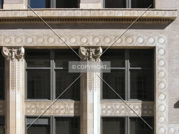 Windows, capitals, terra-cotta ornamentation