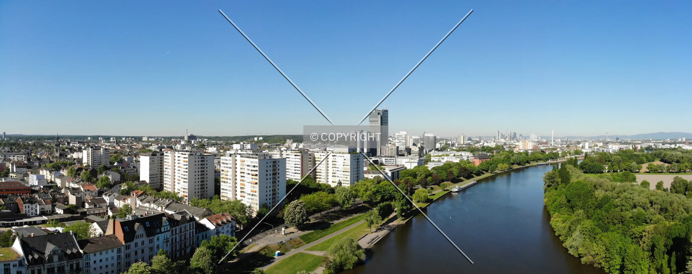 Skyline Offenbach/Main (Hessen, Germany)