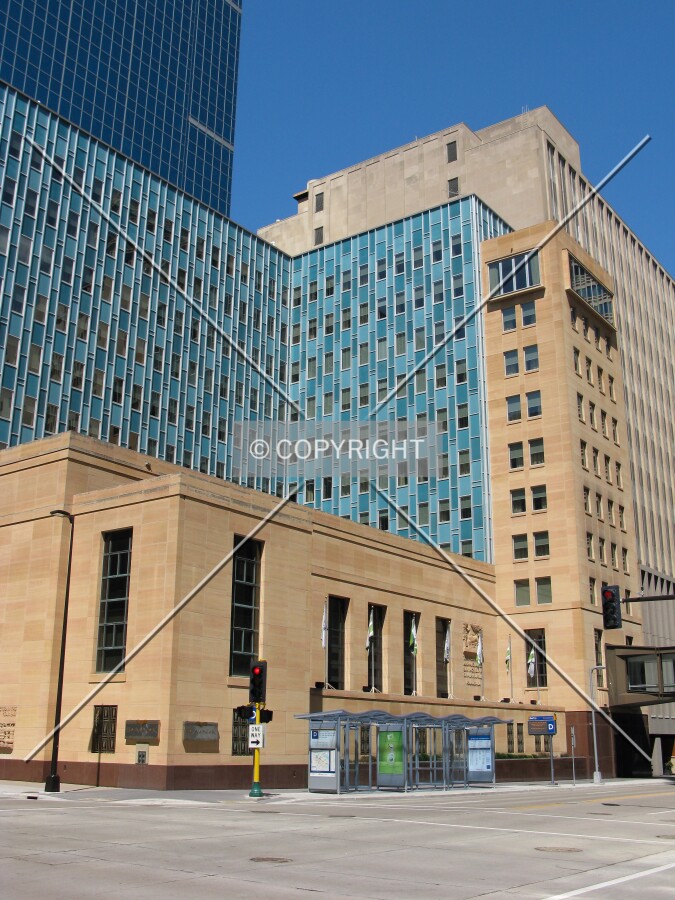 1963 mid-century modern tower with turquoise facade