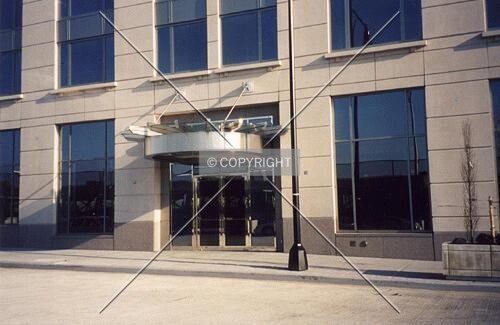 View of the west entrance