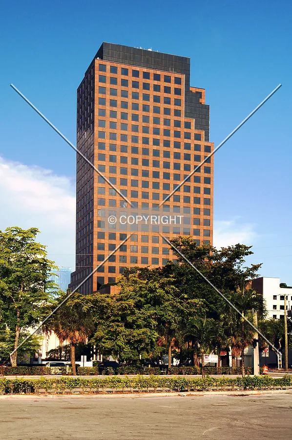 View from the west along Andrews Avenue