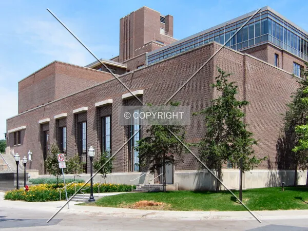 Southwest corner from Delaware Street