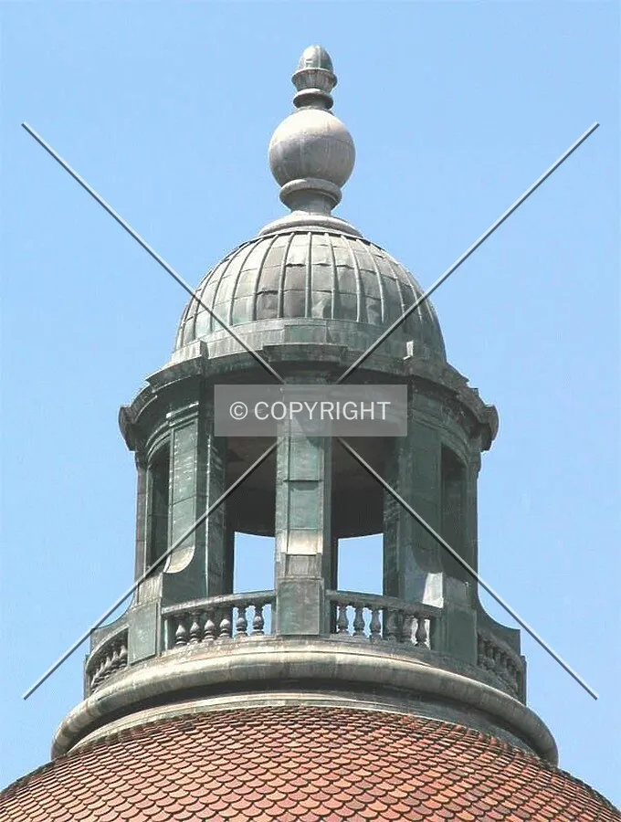 A closer look at the dome's top