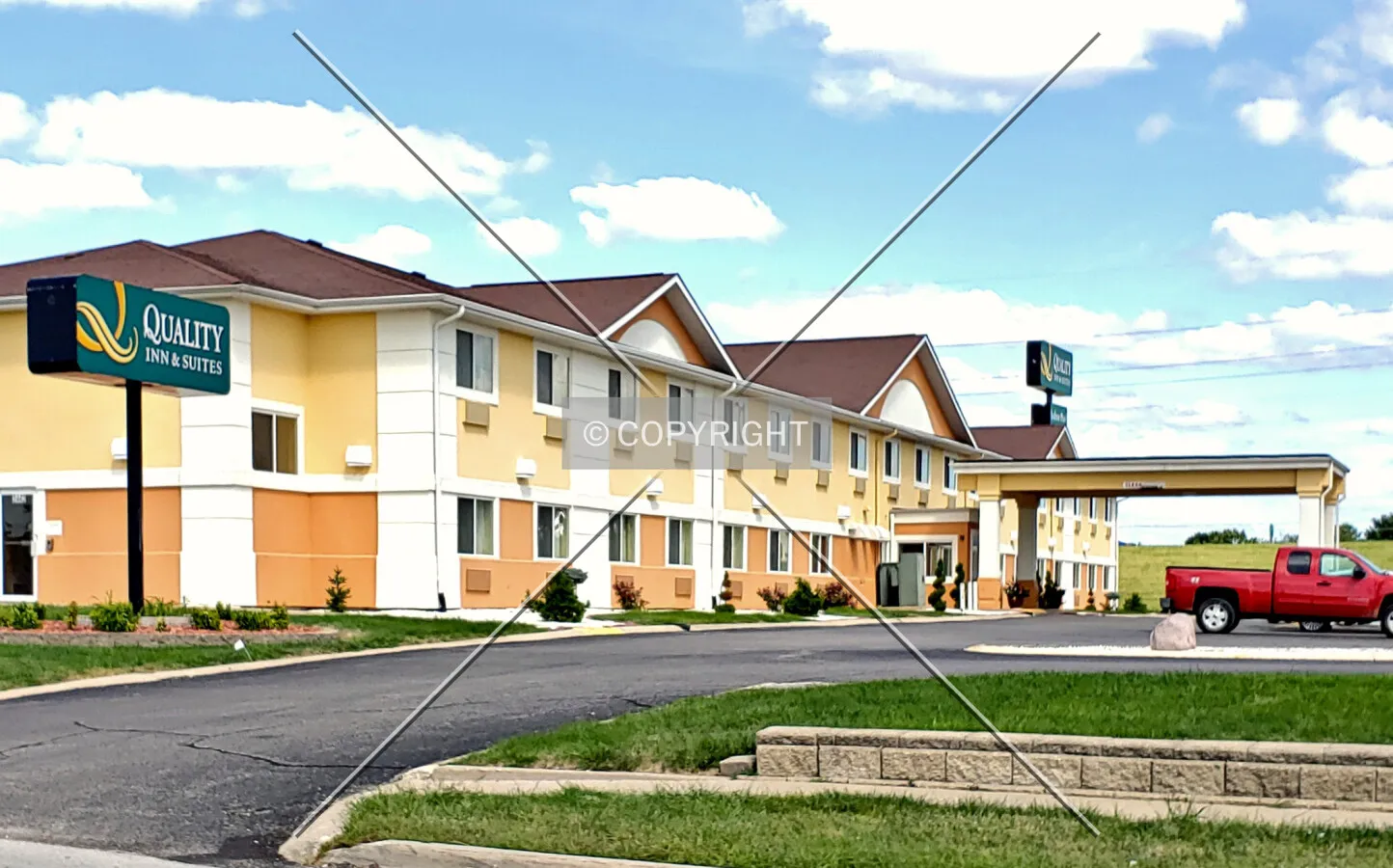 View from the southwest; August 24, 2019