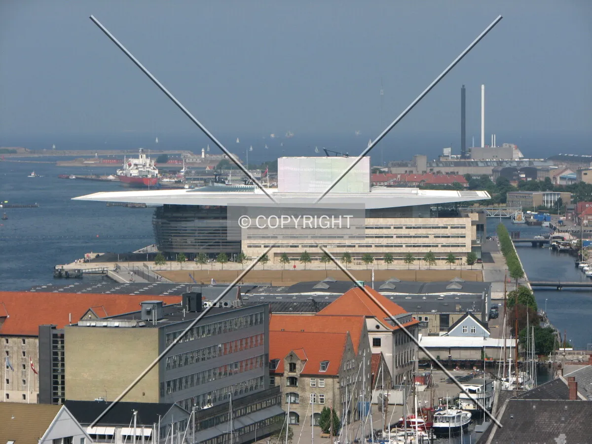 Elevated view from Vor Frelsers kirke