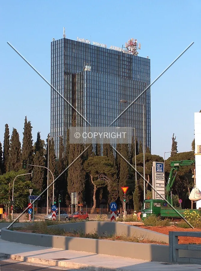 Street level view from across Kifissias Avenue
