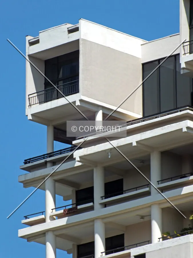 View of the northeastern penthouse as seen from Jalan Tupai