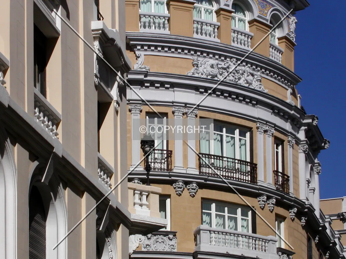 As seen from Caballero de Gracia street