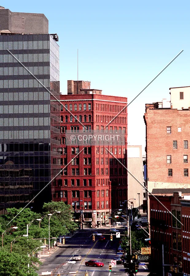 View from the northwest along State Street