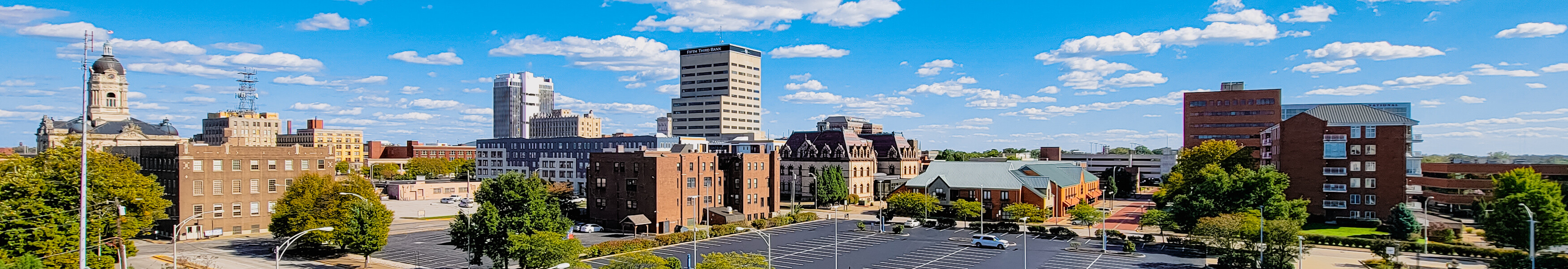 Downtown from the southwest