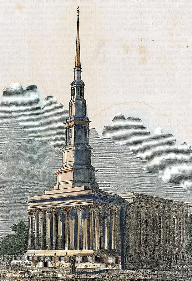 View from the northeast