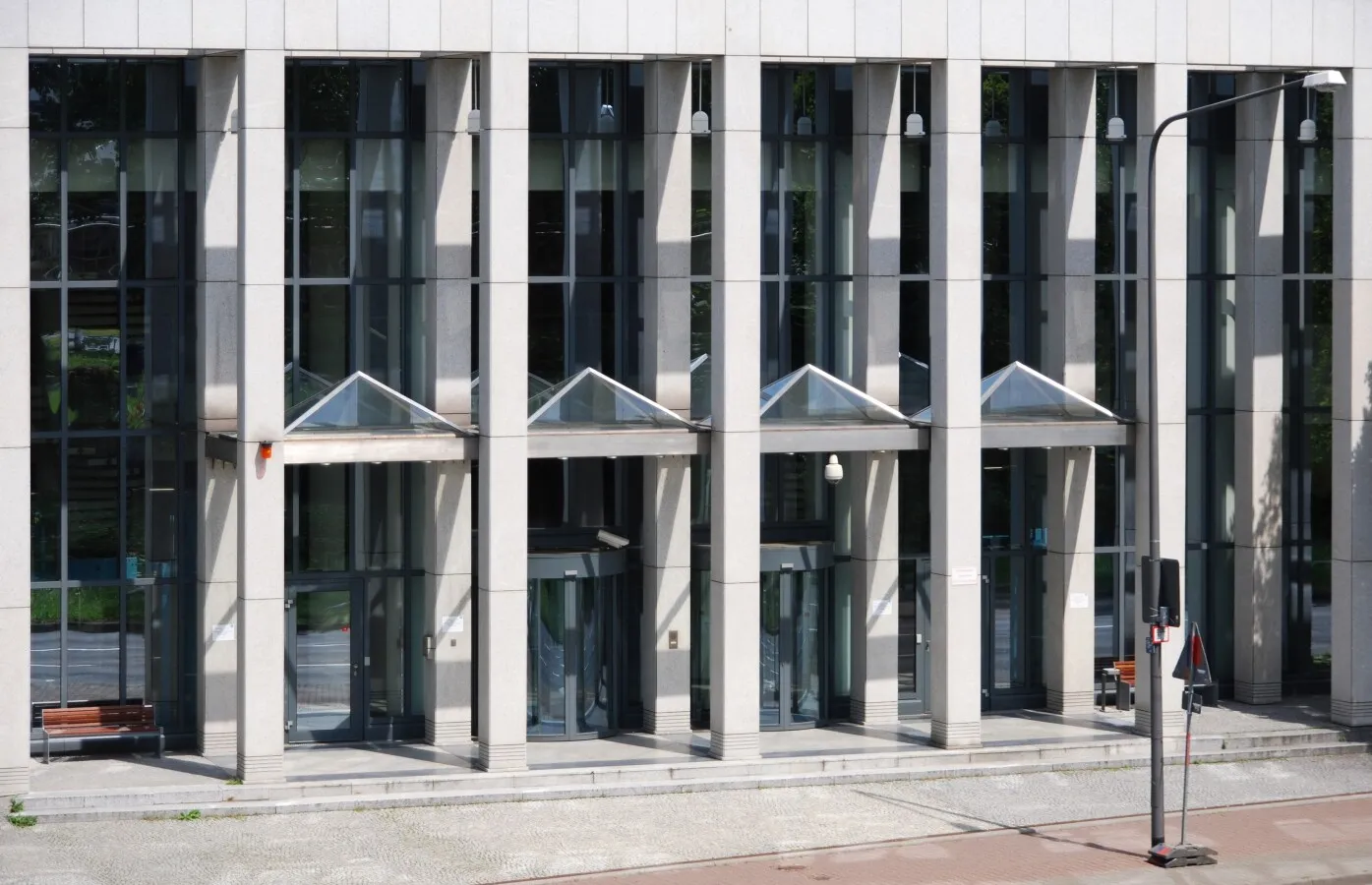 The main entrance