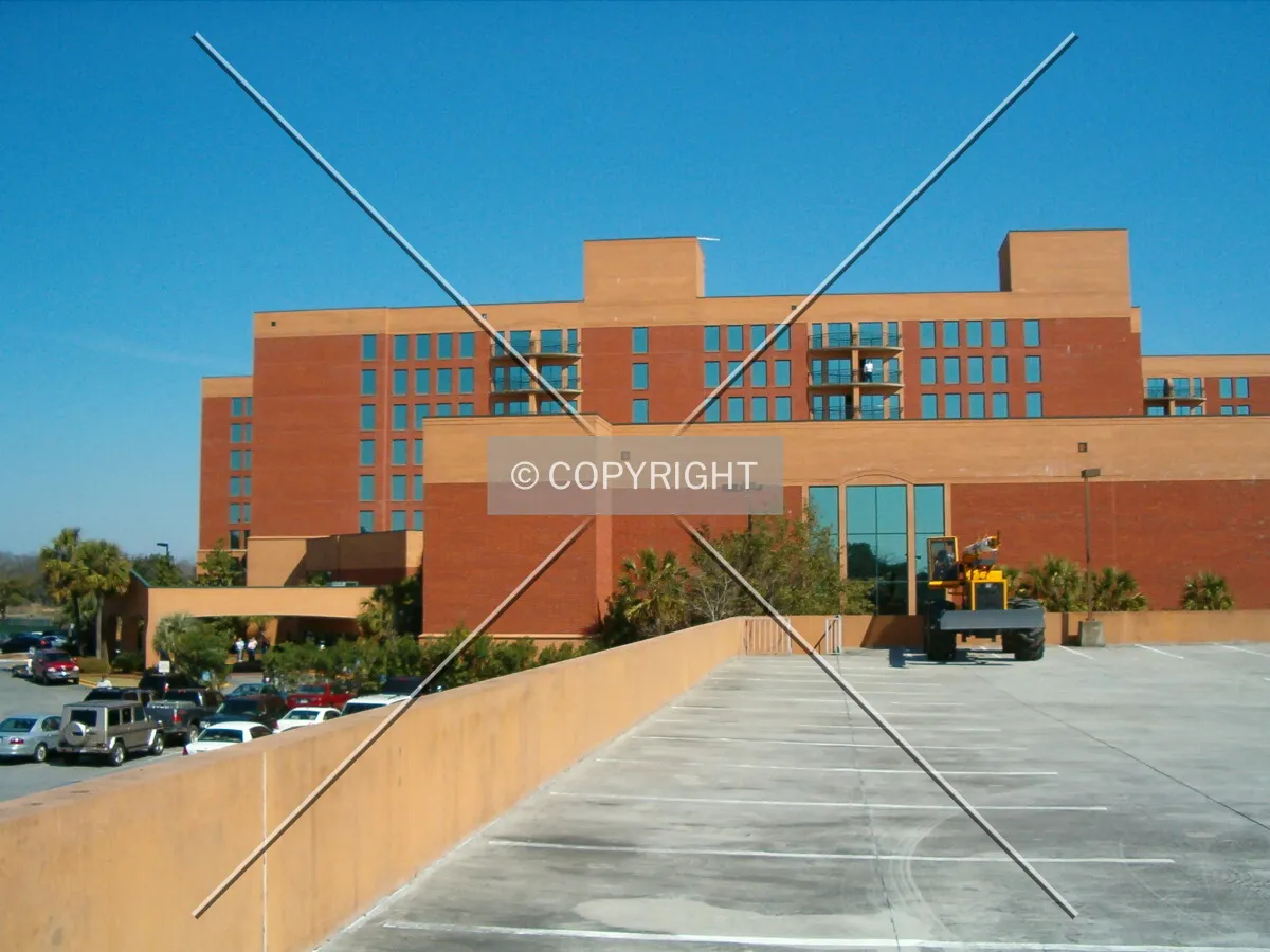 View from parking garage looking northeast