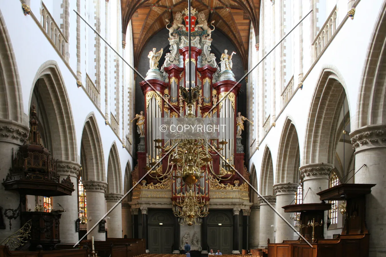 View toward the organ