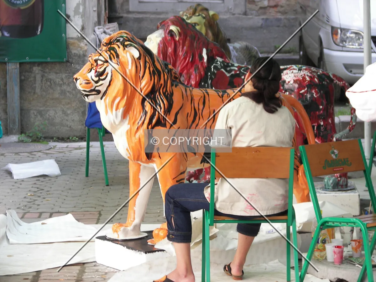 Lions Parade inside the Ratusha