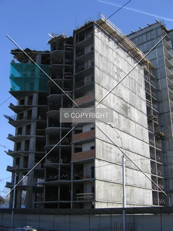 Left part in progress: 11 storeys of 14