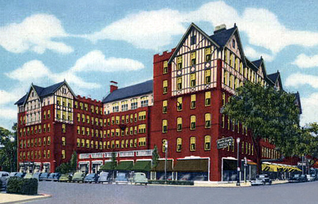Vintage view from the southwest