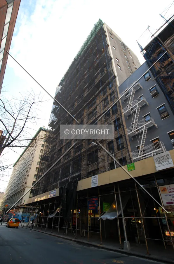 Looking up from West 4th Street