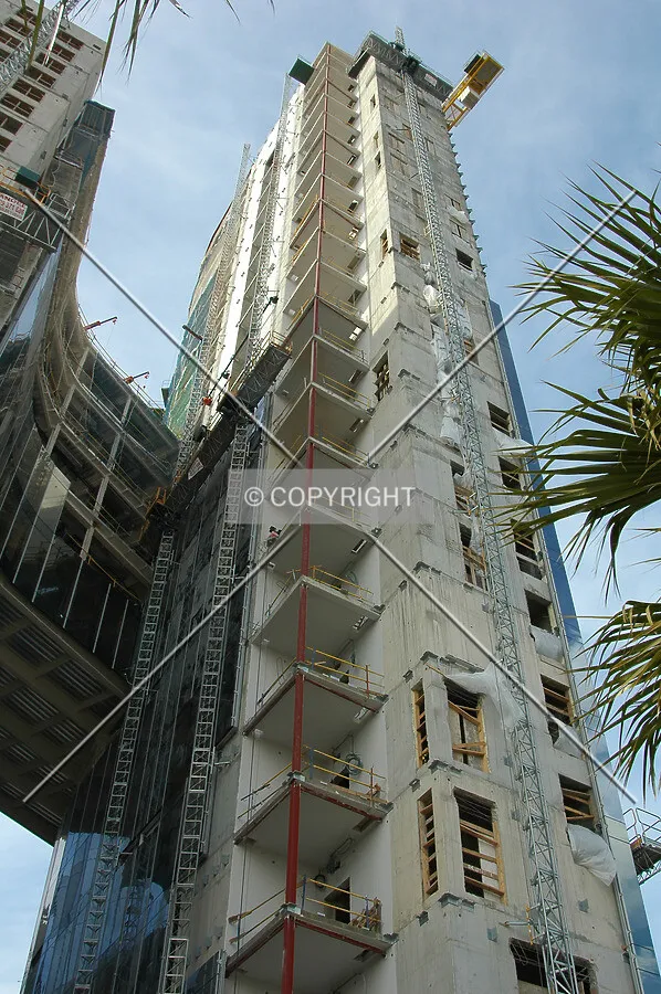 Looking up the main concrete core